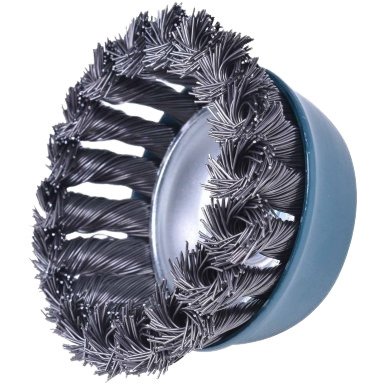 7263 Escova Aço Copo Trançada Diâmetro 80mm Rosca M14 Brasfort