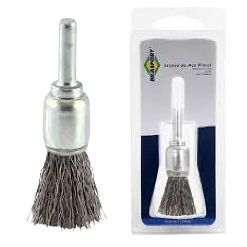 ESCOVA DE ACO PINCEL D 15MM  C/ HASTE BERWANGER