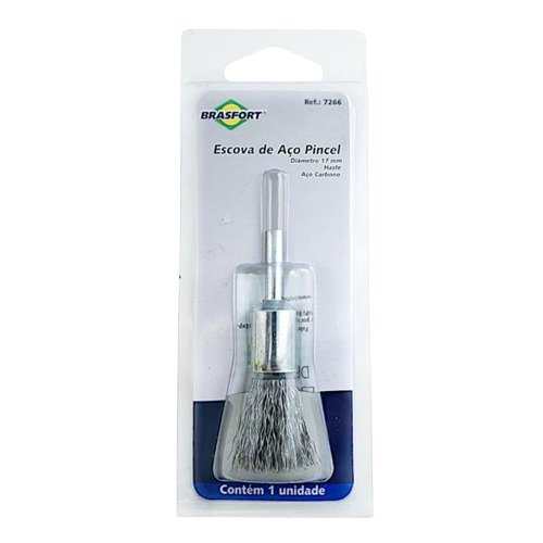 ESCOVA DE ACO PINCEL D 15MM  C/ HASTE BERWANGER