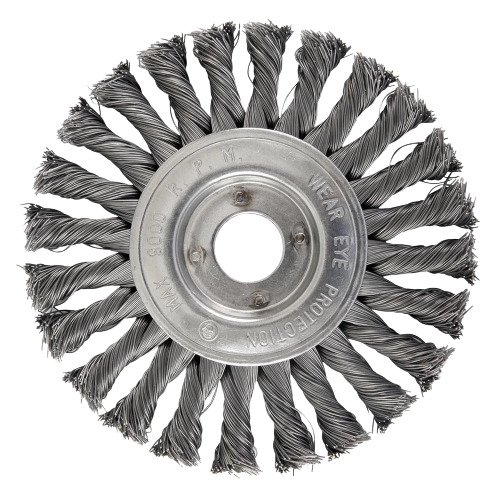 7272 Escova  Aço Circular Trançada Diâmetro 150mm Furo 22,2mm Brasfort