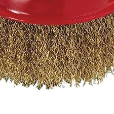 746069 Escova De Aço Carbono Tipo Copo Ondulada Diâmetro 125mm