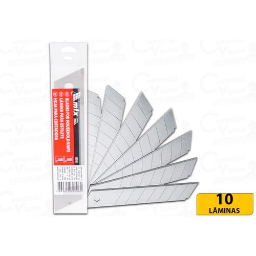 7933159 Lamina Para Estilete 18Mm Caixa Com 10 Laminas Mtx