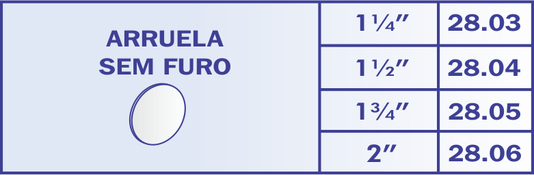 Arruela Sem Furo Para Tubo De 2" Refêrencia 28.06