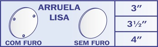 Base Redonda Para Corrimão 90 X 90 Refêrencia 28.15