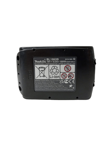 Bateria Makita BL1860B De 6.0 Ah Linha 18V