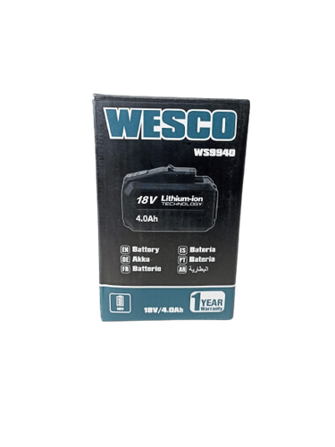 Bateria Ws9940 4.0 Ah 18V Wesco