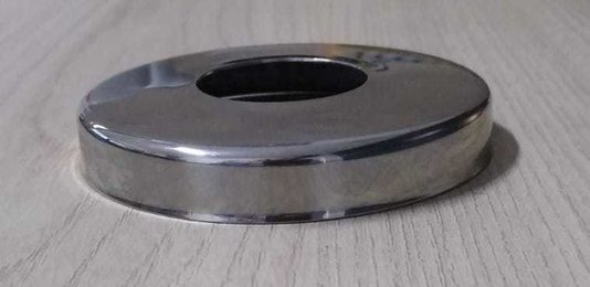 Canopla Acabamento Inox 304 Para Tubo 1.1/4'' Disco 3'' (75MM) Reta
