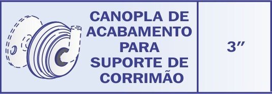 Canopla De Acabamento Disco 3" Tubo 1/2" 28.49