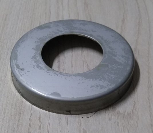 Canopla De Acabamento Inox 304 Para Tubo 1.1/2'' Disco 3'' (75MM) Reta Decapada