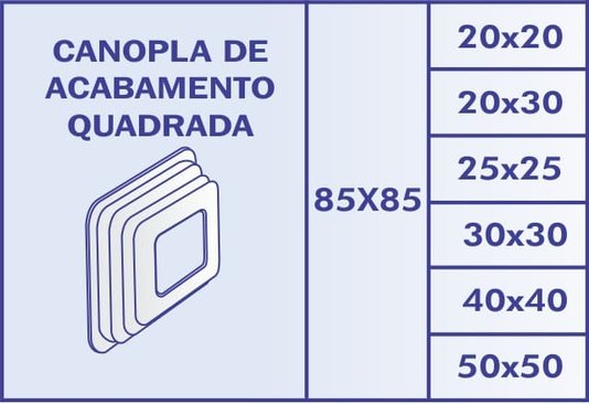 Canopla De Acabamento Quadrada 20 X 30 29.21