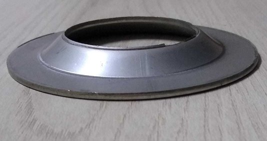Canopla De Repuxo Inox 304 Para Tubo 2''