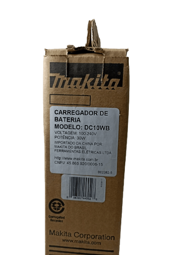 Carregador 12V DC10WB Bivolt Makita Bateria Redonda 