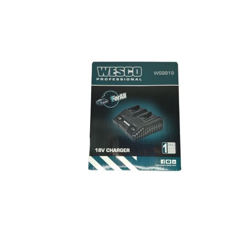 Carregador de Bateria Duplo 18V WESCO WS9919