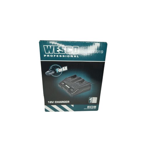 Carregador de Bateria Duplo 18V WESCO WS9919