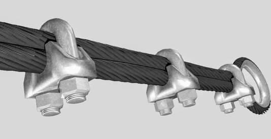 Clips Para Cabo De Aço 5/8'' Linha Leve