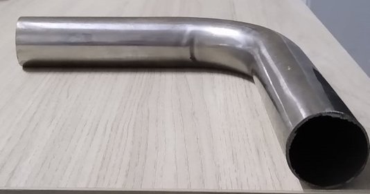 Curva De 90º Longa Inox 304 Tubo 1/1.2'' Parede 1,5 