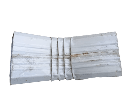 CURVA AMERICANA GALVANIZADA 45° BRANCA P/CONDUTOR