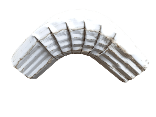 CURVA  AMERICANA GALVANIZADA FRONTAL BRANCO P/CONDUTOR