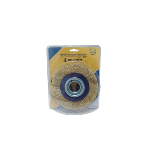 Escova Circular Ondulada 6" - 3/4" Heavy Duty
