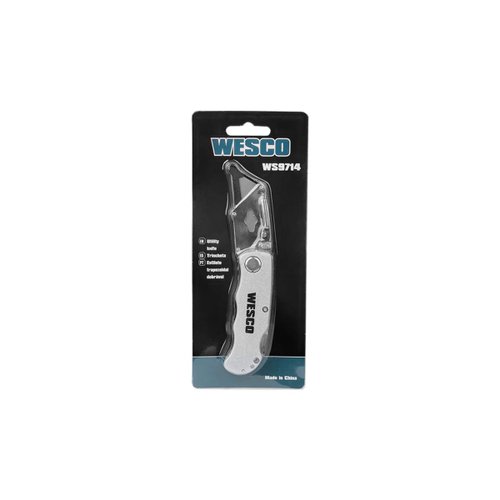 Estilete Trapezoidal Dobrável Wesco WS9714