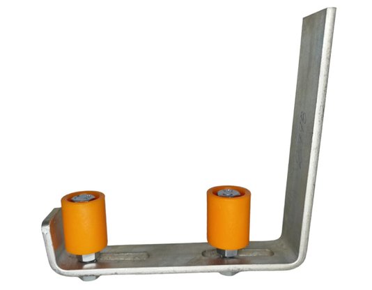 Guia Duplo De Nylon Com Rolete De 28MM X 35MM Poleto