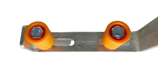 Guia Duplo De Nylon Com Rolete De 28MM X 35MM Poleto