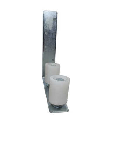 Guia Duplo Longo Zincado Com Rolete De Nylon De 36.7MM x 46MM