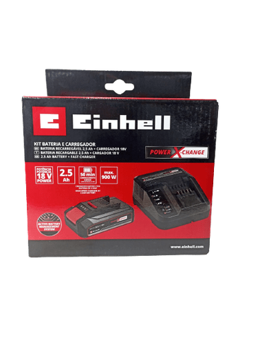 Kit Com 1 Bateria 2,5Ah Carregador Bivolt Einhell 45.120.99