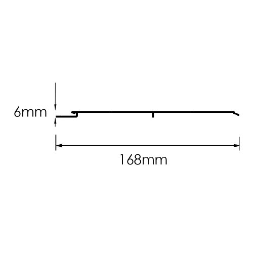 Lambril Lb 036 Liso Preto Com 6 Metros 
