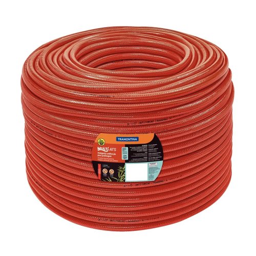 Mangueira Multi De 1/2'' Em Pvc Laranja Para Jardim Tramontina Vendida Por Metro Linear