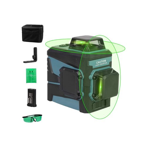 Nível Laser 360º 8 Linhas Luz Verde Wesco WS8913K