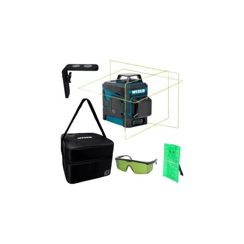 Nível Laser 360º 8 Linhas Luz Verde Wesco WS8913K