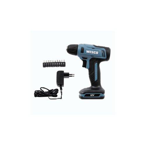 Parafusadeira e Furadeira a Bateria 12V Wesco WS2550K