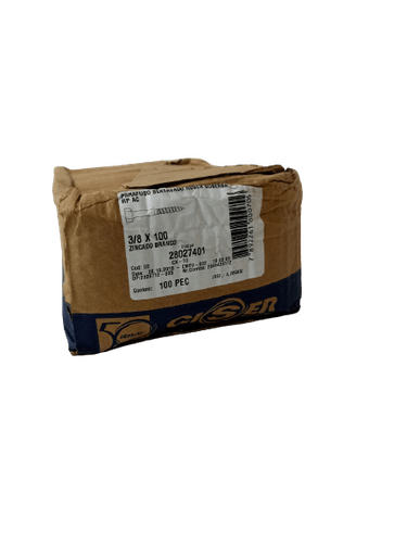 Parafuso Sext. Rosca Soberba 3/8X100 Ciser Caixa Com 100Un