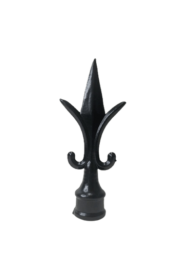 Ponta De Lança Colonial Preta Em Aluminio Para Tubo 5/8"
