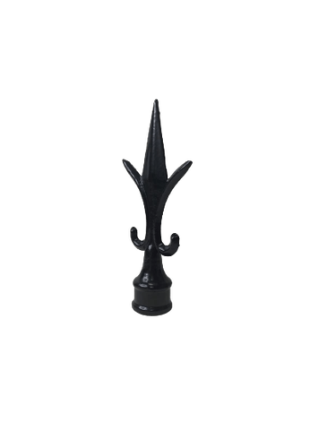 Ponta De Lança Colonial Preta Em Aluminio Para Tubo 5/8"