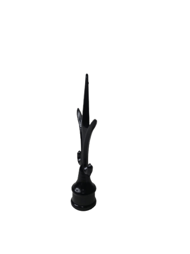 Ponta De Lança Colonial Preta Em Aluminio Para Tubo 5/8"