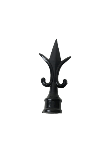 Ponta De Lança Colonial Preta Em Aluminio Para Tubo 5/8"
