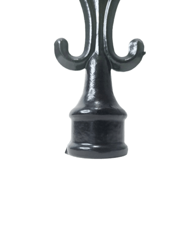 Ponta De Lança Colonial Preta Em Aluminio Para Tubo 5/8"