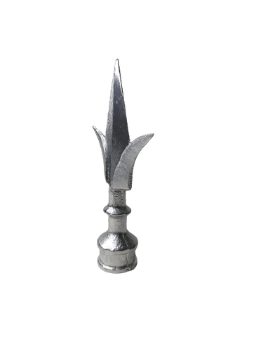 Ponta De Lança Modelo Lirio Em Aluminio Para Tubo 3/4''