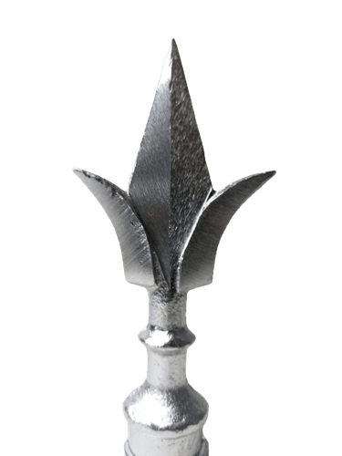 Ponta De Lança Modelo Lirio Em Aluminio Para Tubo 3/4''