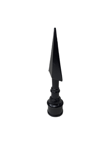 Ponta De Lança Preta Modelo Art Para Tubo 3/4'' Com Anel 