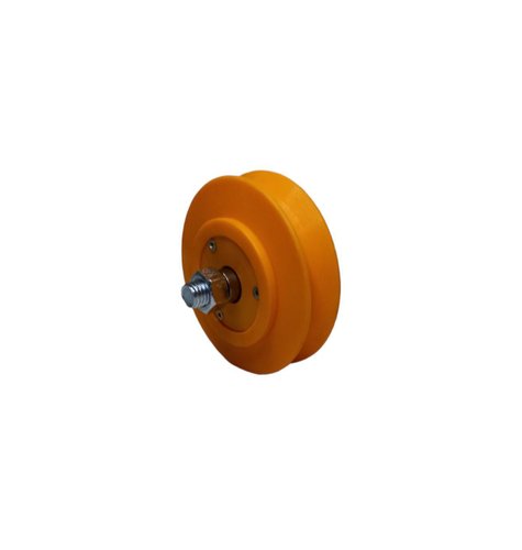 Roldana 4'' Em Nylon Cava V Dupla Com 2 Rolamentos 