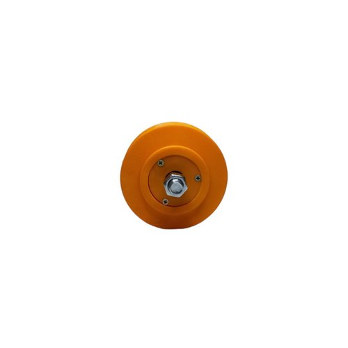 Roldana 4'' Em Nylon Cava V Dupla Com 2 Rolamentos 