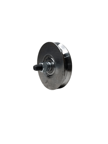 Roldana Aço 5" Com Cava V 19mm Com Parafuso Kit Com 2 Un.