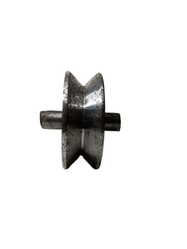Roldana De Aço 3'' Com Cava V 28mm Com Pino