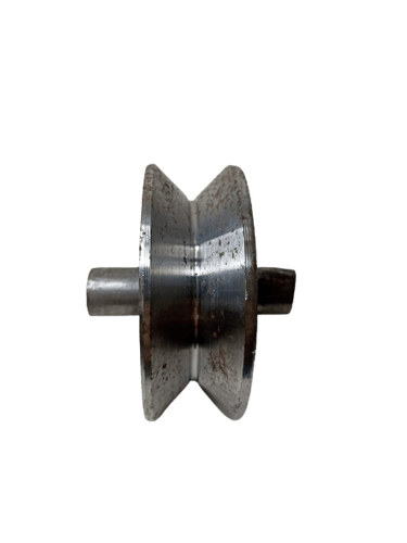 Roldana De Aço 3'' Com Cava V 28mm Com Pino