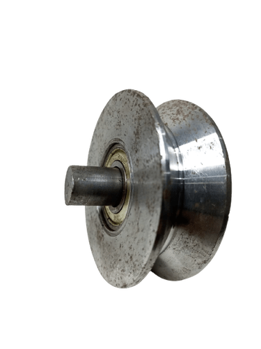 Roldana De Aço 3'' Com Cava V 28mm Com Pino