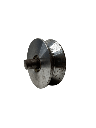 Roldana De Aço 3'' Com Cava V 28mm Com Pino