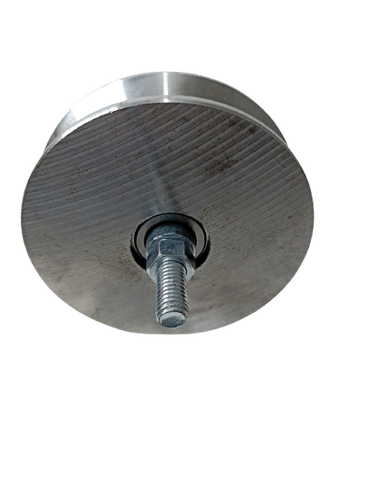 ROLDANA AÇO 4 X 28 MM V S/EIXO C/2 ROLAMENTO ZINC (C/PARAF)
